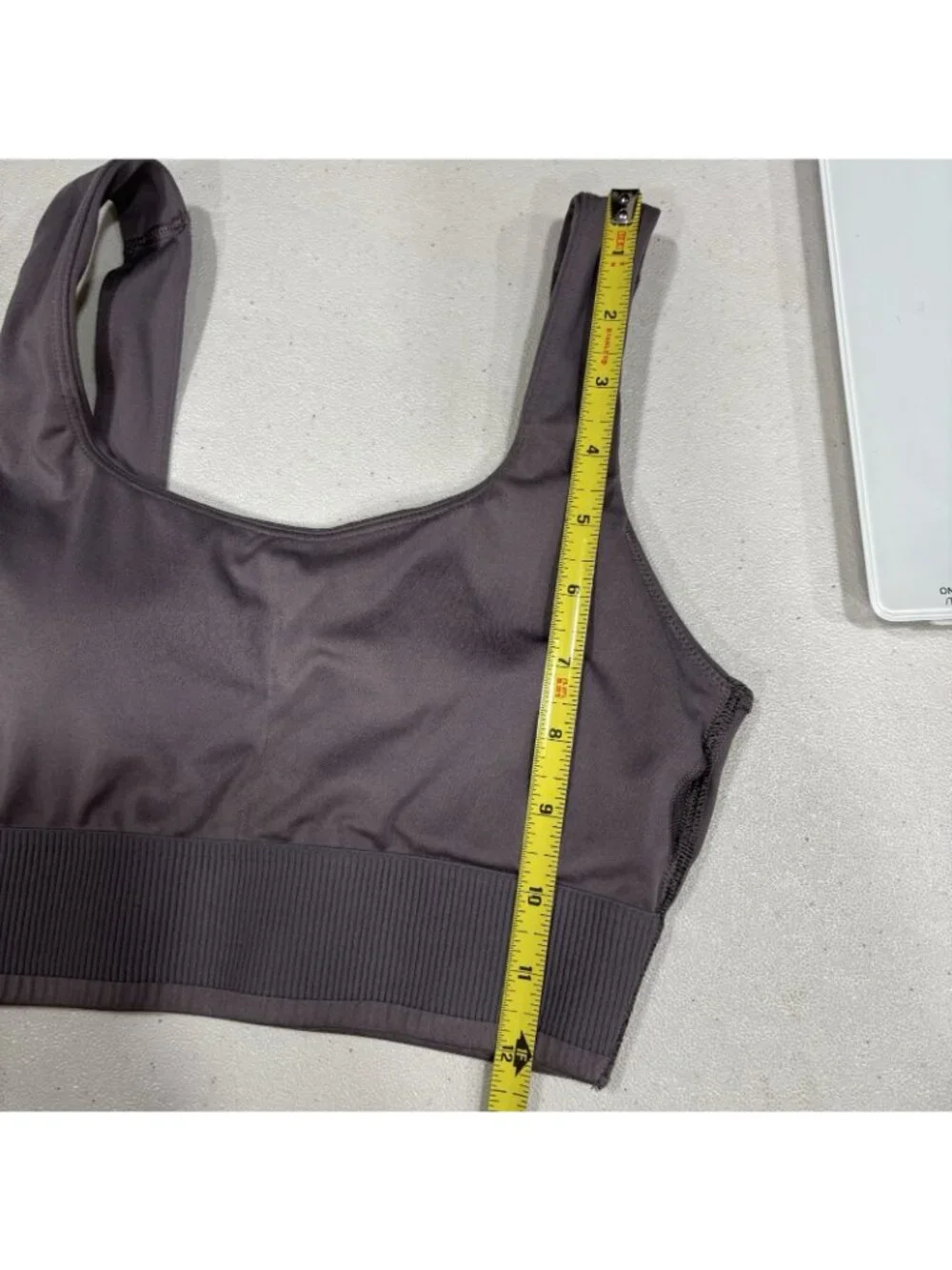 Gymshark Long Line Sport Bra Removable Padding Gray Purple Women Small